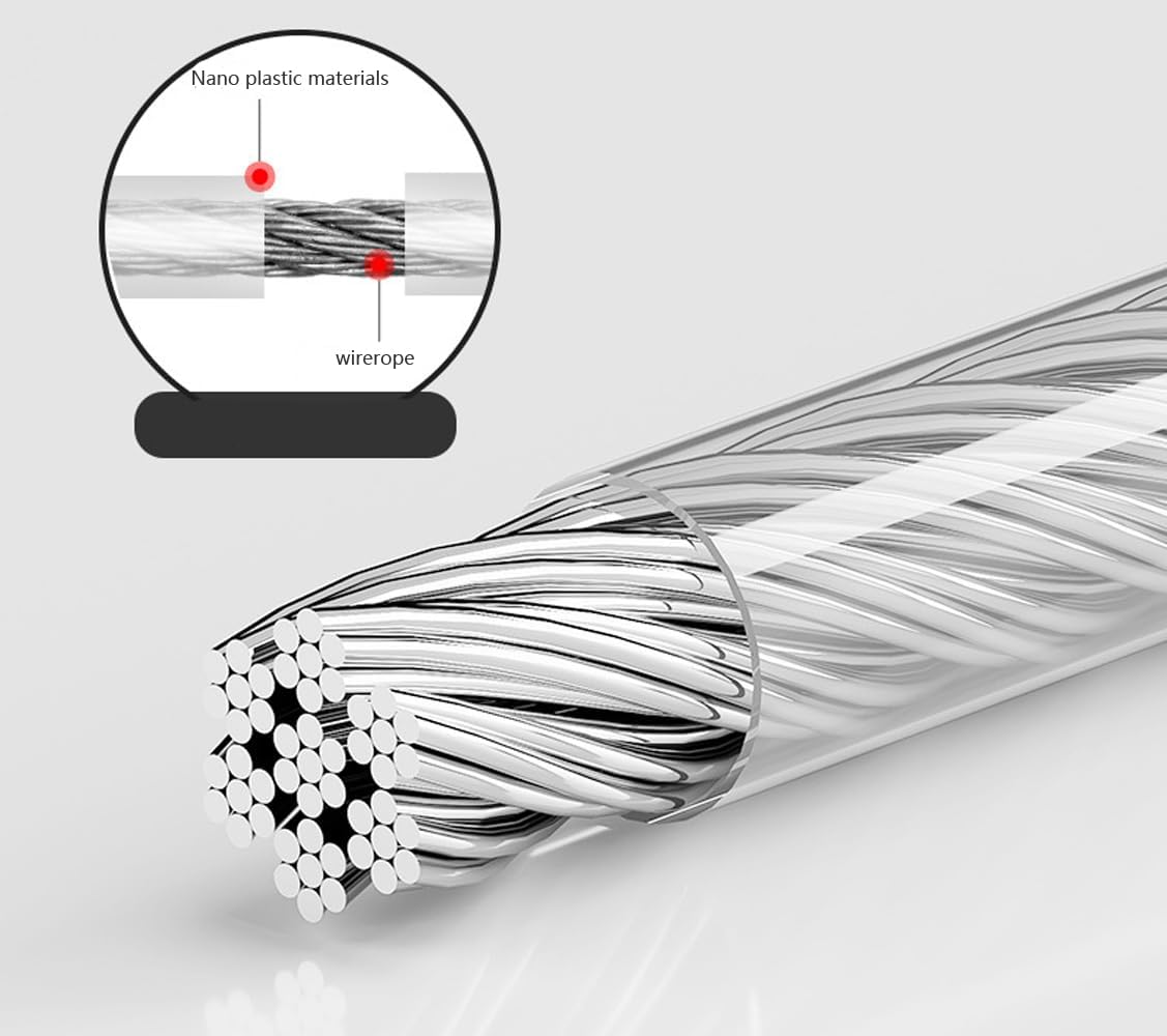 Wall Mount Clothesline Adjustable Retracting Stainless Steel Wire Indoor Outdoor Laundry Clothes Drying Line - Image 6